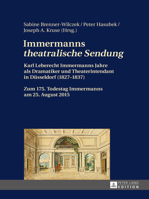 cover image of Immermanns «theatralische Sendung»